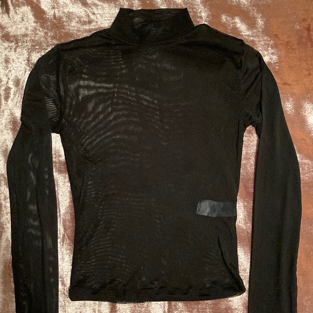 Black Mesh Top